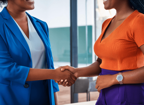 A decorative image of 2 professionals shaking hands meant to conceptualize networking through professional associations